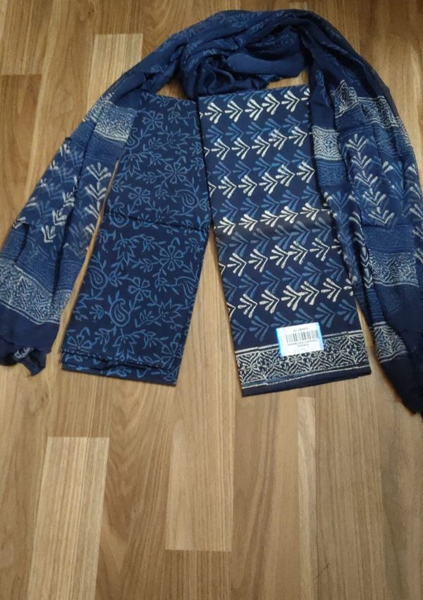 Cotton Suit Chiffon Dupatta
